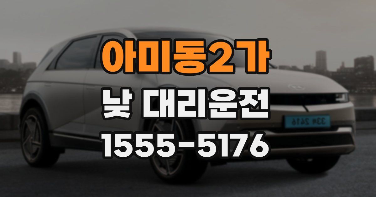 아미동2가 낮 대리운전