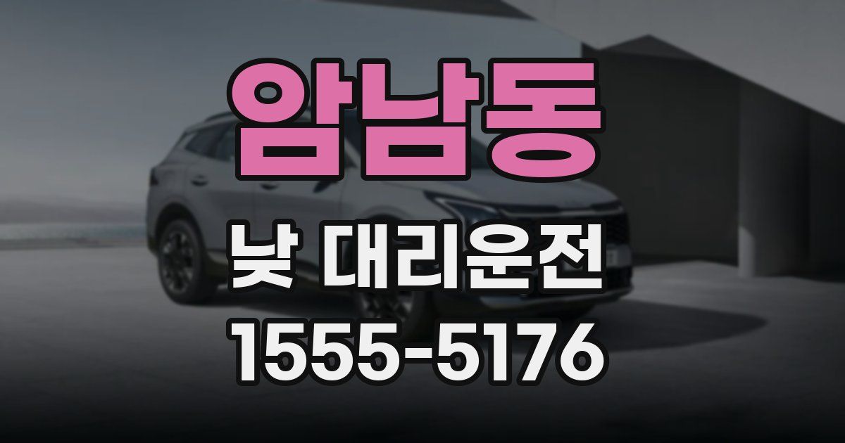 암남동 낮 대리운전
