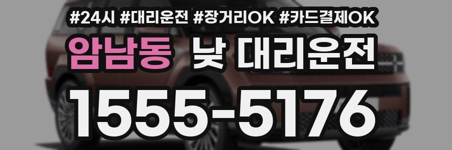 암남동 낮 대리운전