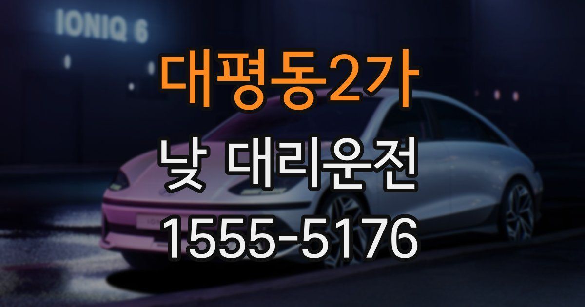 대평동2가 낮 대리운전