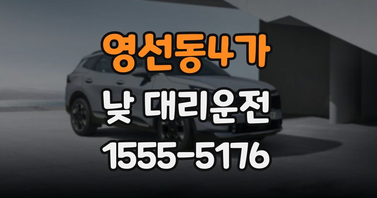 영선동4가 낮 대리운전