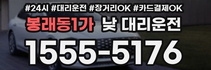 봉래동1가 낮 대리운전