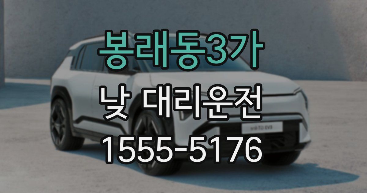 봉래동3가 낮 대리운전