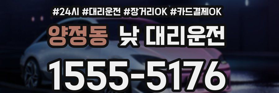 양정동 낮 대리운전