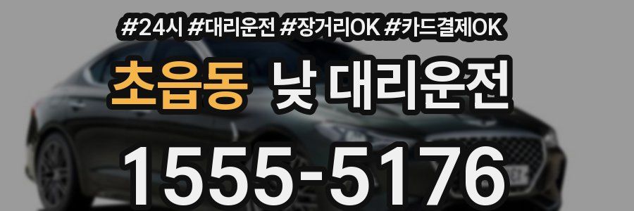 초읍동 낮 대리운전