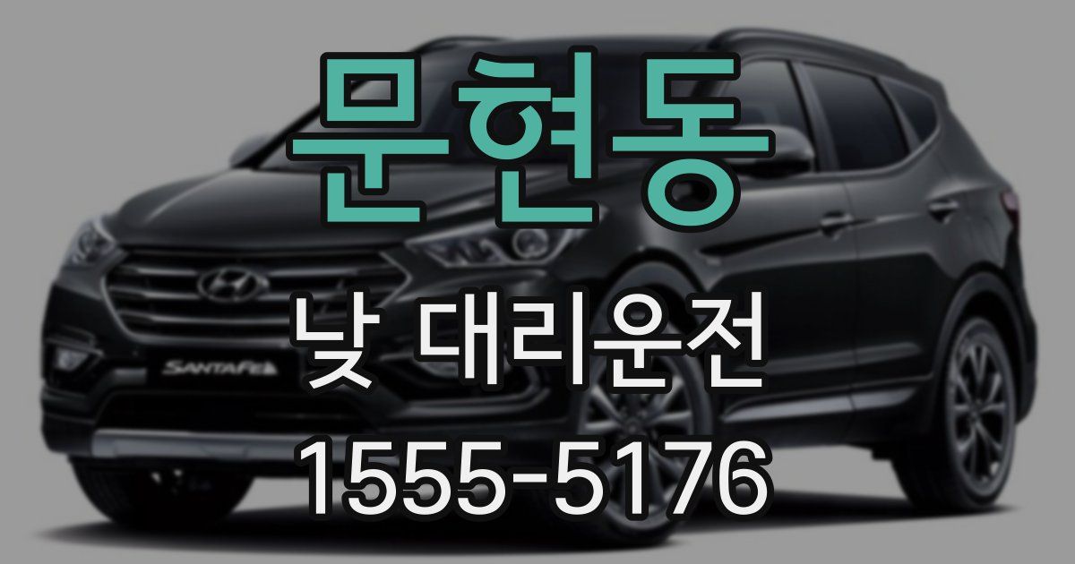 문현동 낮 대리운전