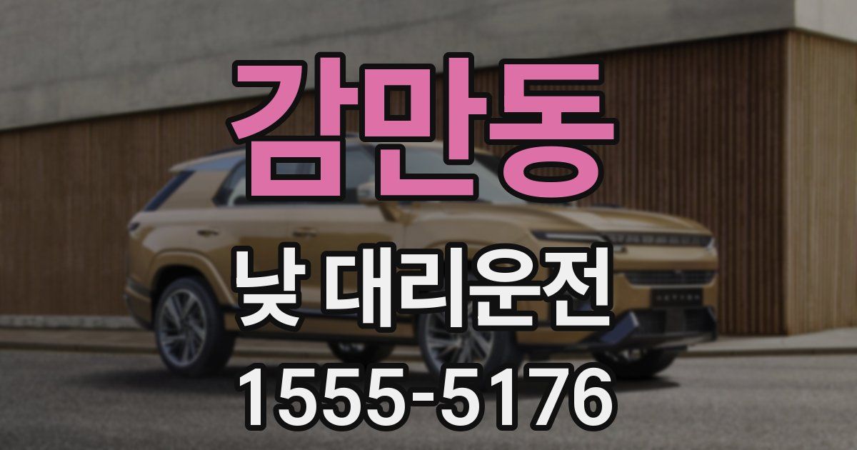 감만동 낮 대리운전