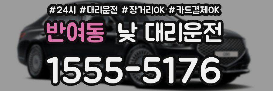 반여동 낮 대리운전