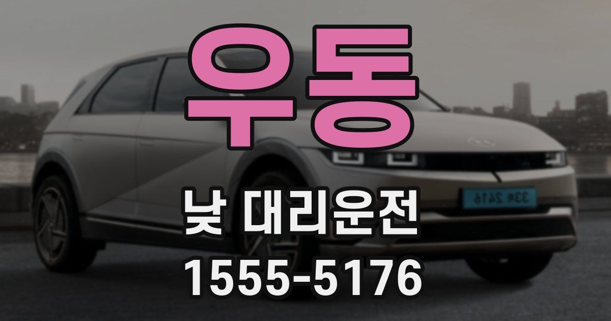 우동 낮 대리운전