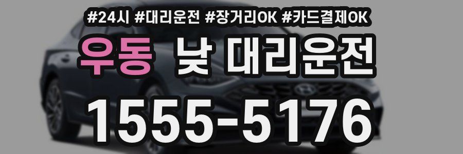 우동 낮 대리운전