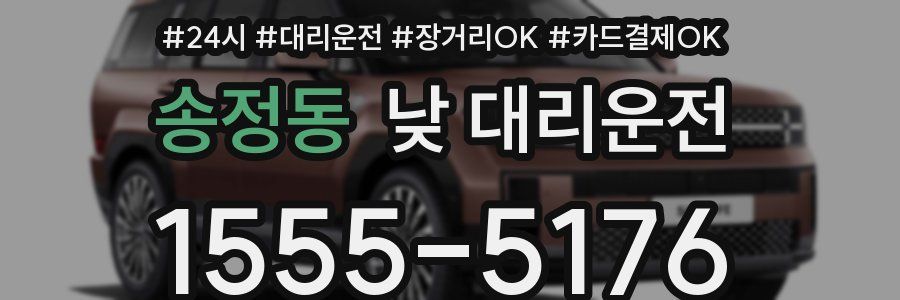 송정동 낮 대리운전