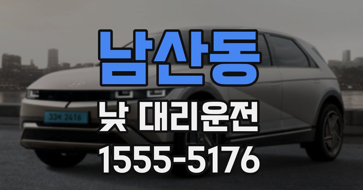 남산동 낮 대리운전