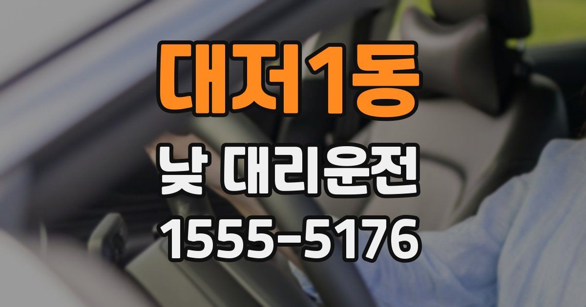 대저1동 낮 대리운전