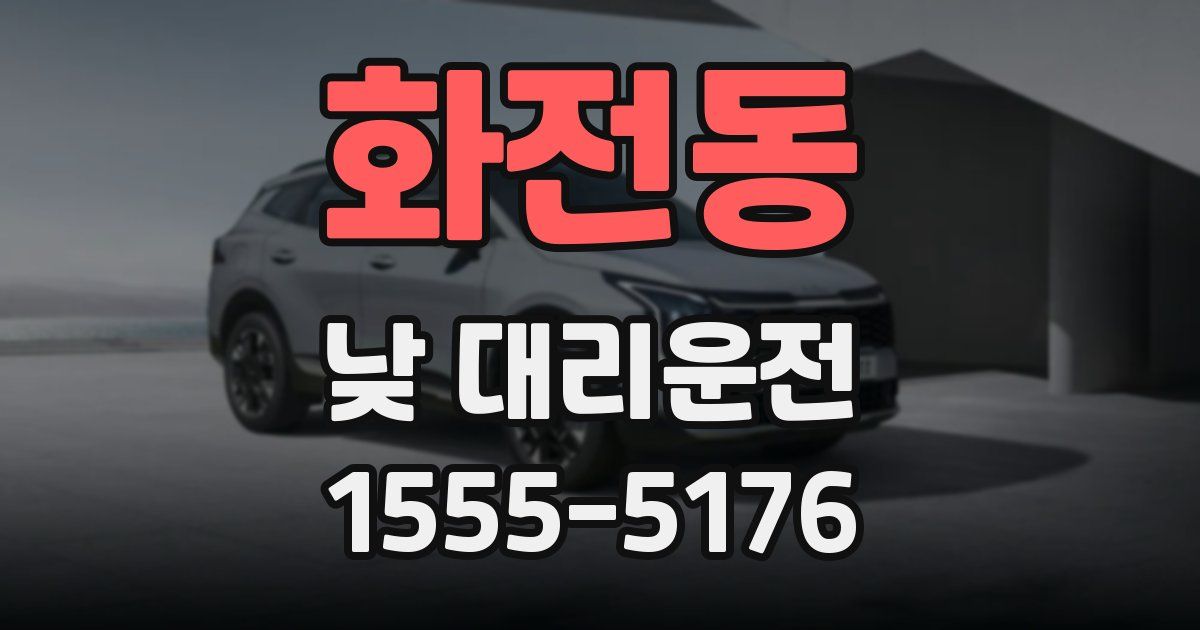 화전동 낮 대리운전