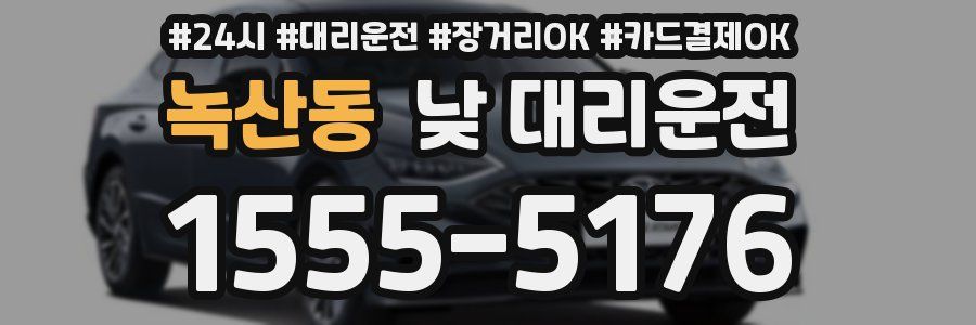 녹산동 낮 대리운전