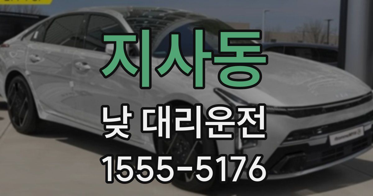 지사동 낮 대리운전