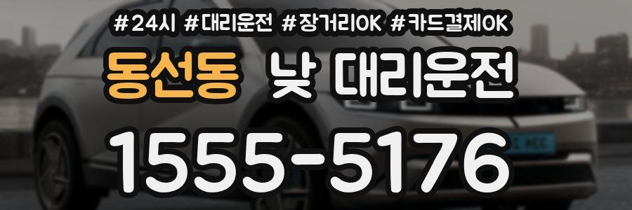 동선동 낮 대리운전