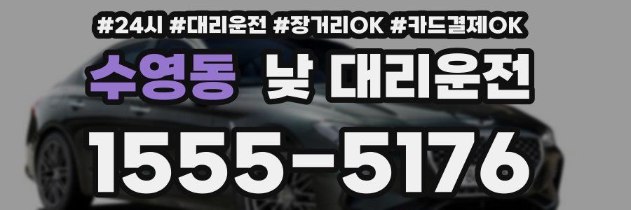 수영동 낮 대리운전