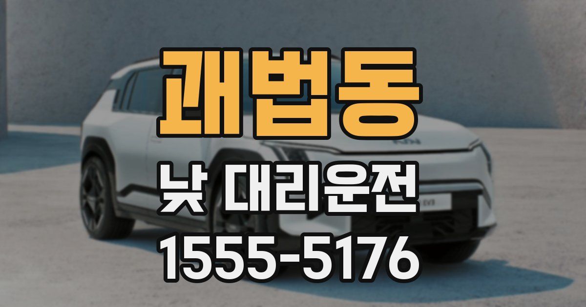 괘법동 낮 대리운전