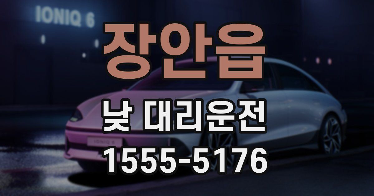 장안읍 낮 대리운전