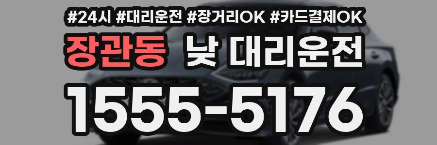장관동 낮 대리운전