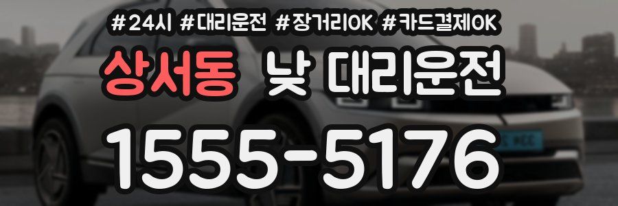 상서동 낮 대리운전