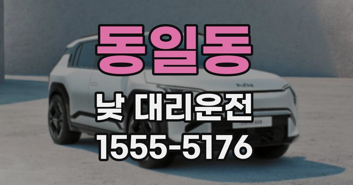 동일동 낮 대리운전