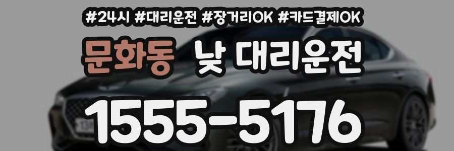 문화동 낮 대리운전