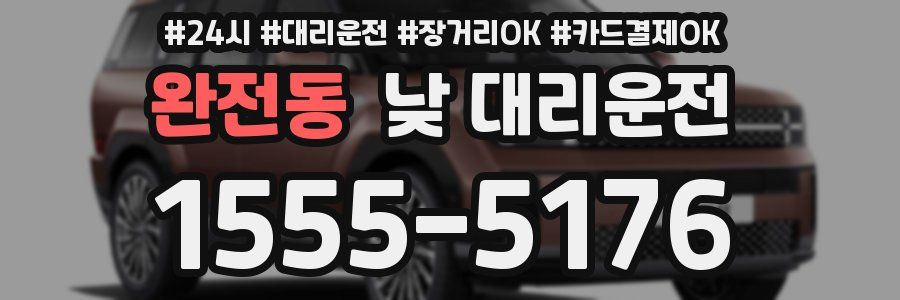 완전동 낮 대리운전