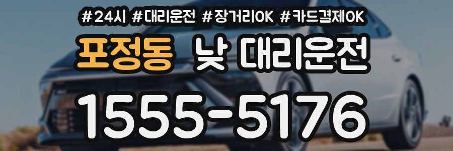포정동 낮 대리운전