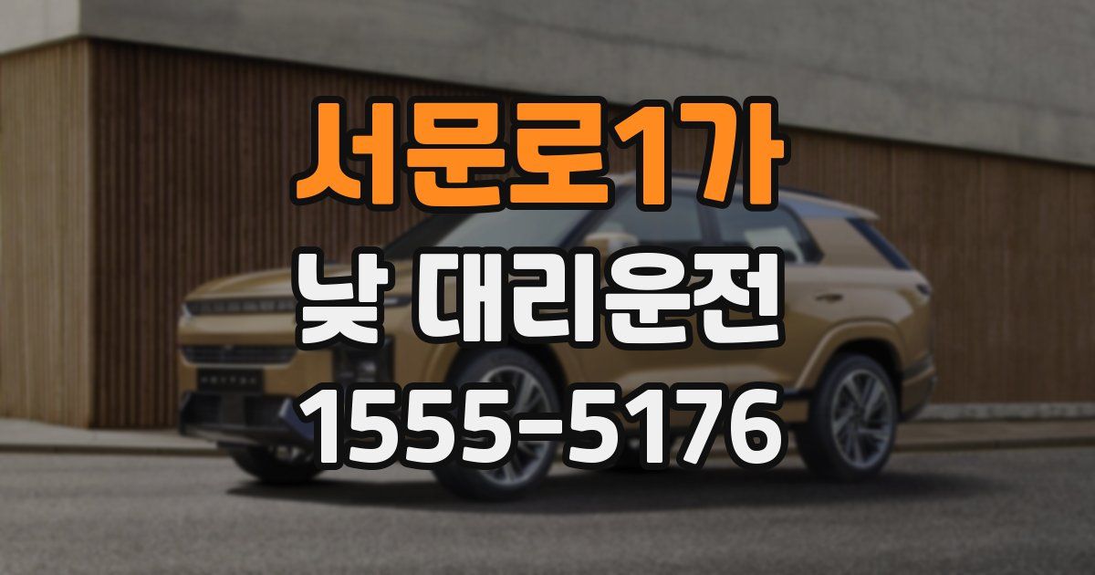 서문로1가 낮 대리운전