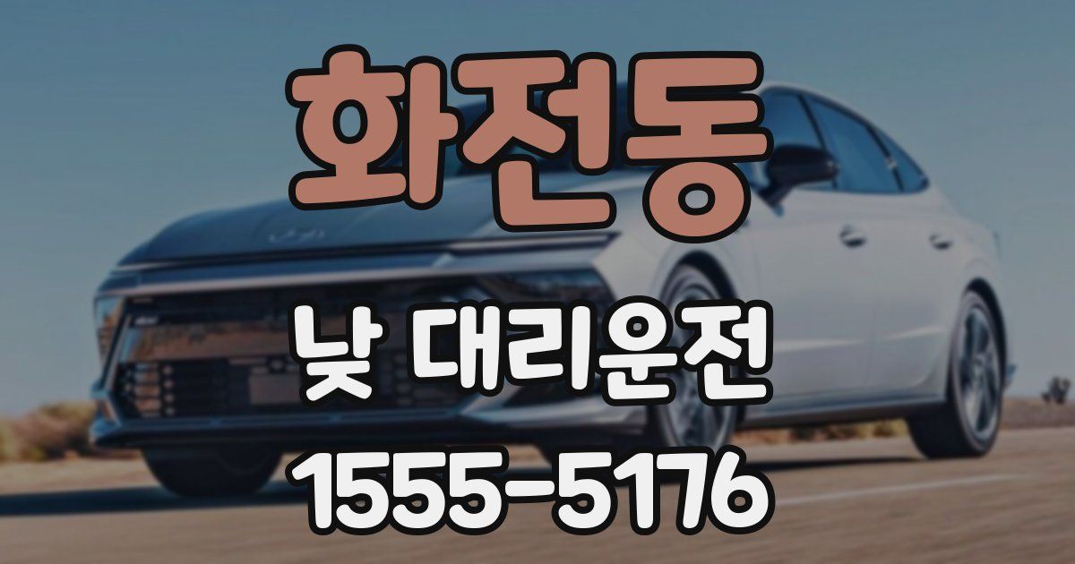 화전동 낮 대리운전