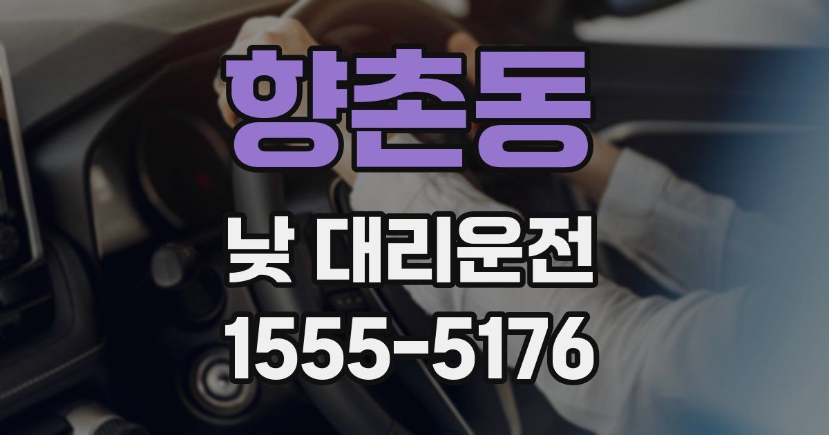향촌동 낮 대리운전