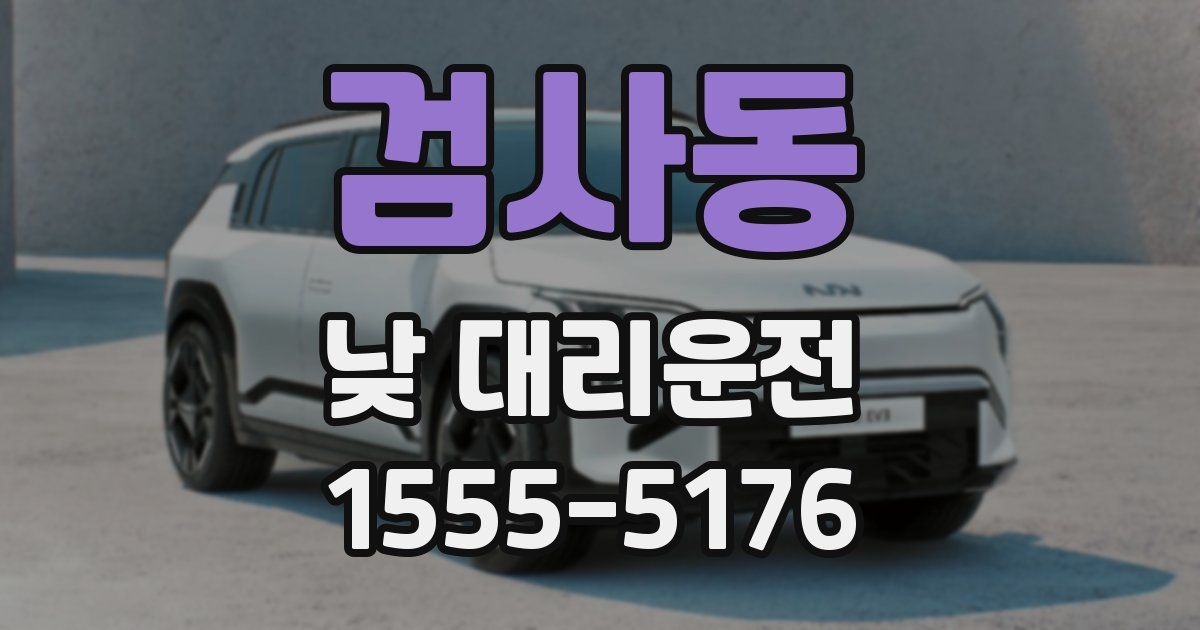 검사동 낮 대리운전