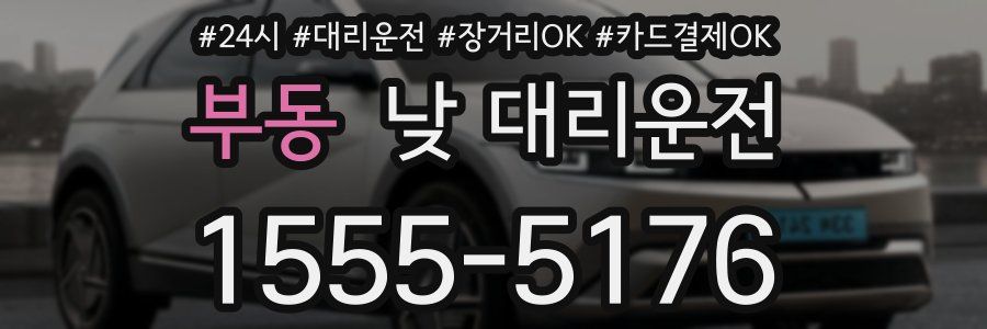 부동 낮 대리운전