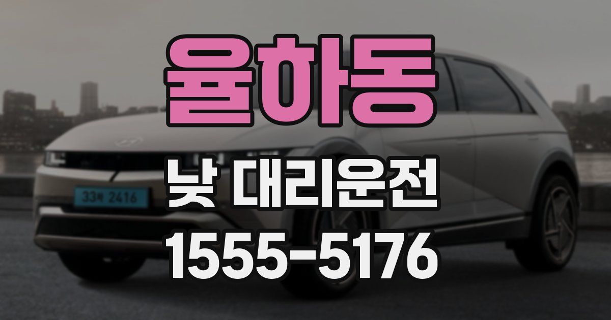 율하동 낮 대리운전