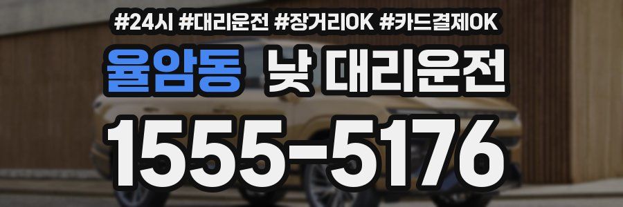 율암동 낮 대리운전