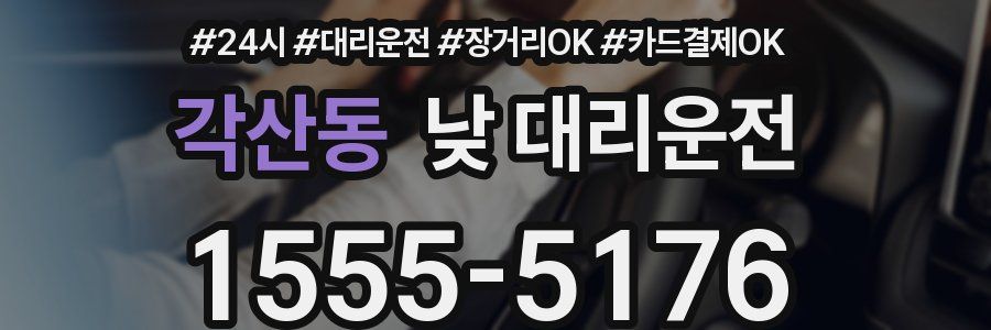각산동 낮 대리운전