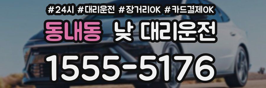 동내동 낮 대리운전