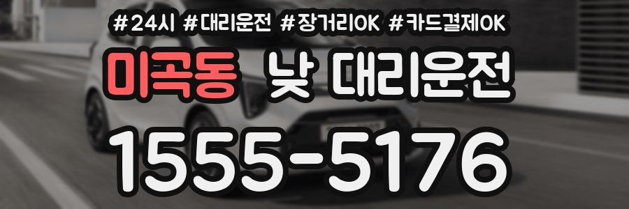 미곡동 낮 대리운전