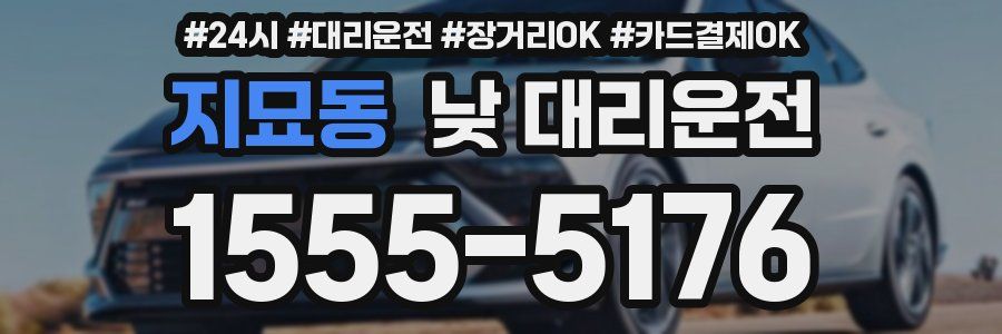 지묘동 낮 대리운전