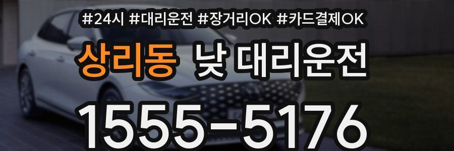 상리동 낮 대리운전