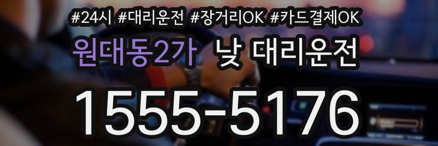 원대동2가 낮 대리운전