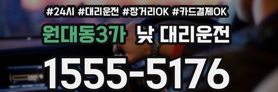 원대동3가 낮 대리운전