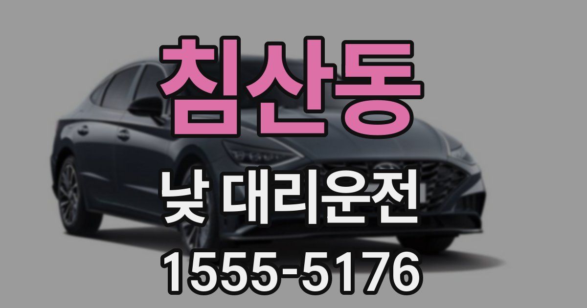 침산동 낮 대리운전
