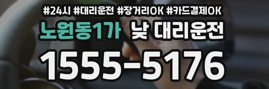 노원동1가 낮 대리운전