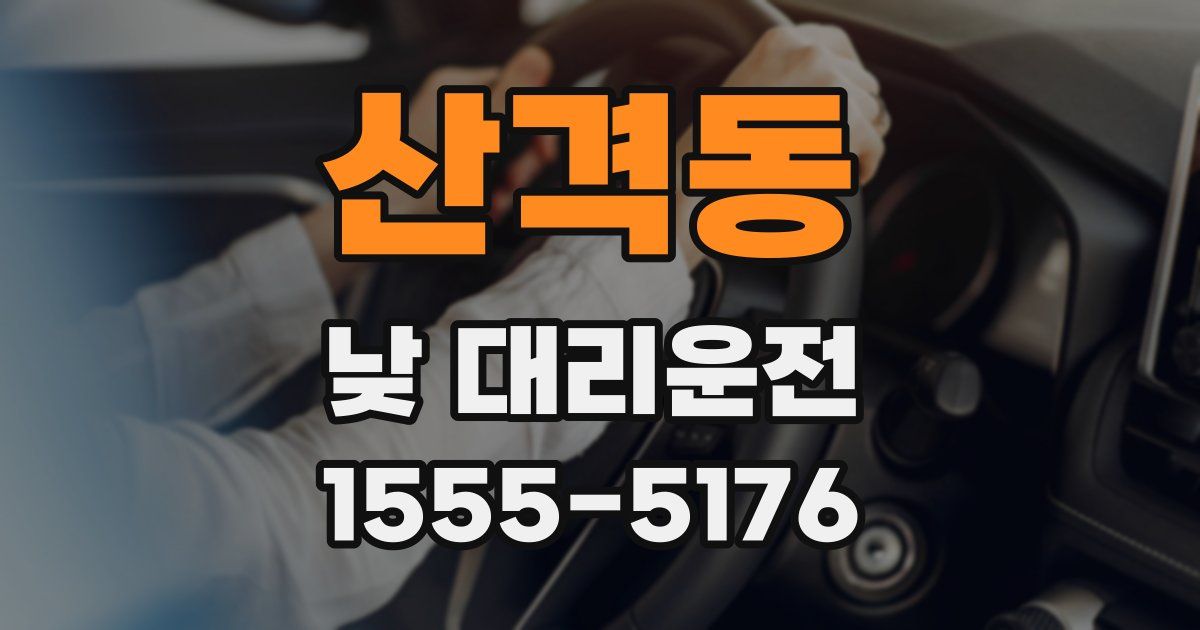 산격동 낮 대리운전