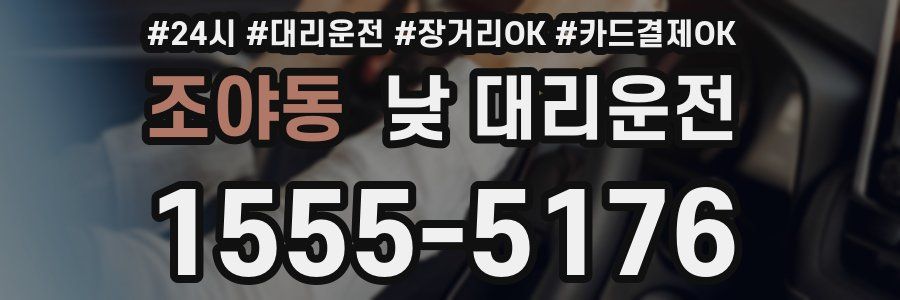조야동 낮 대리운전