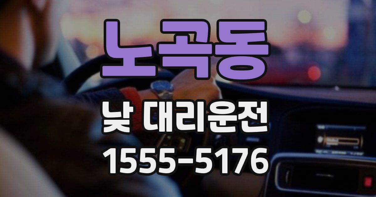 노곡동 낮 대리운전