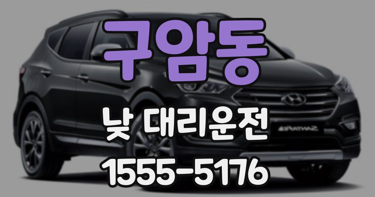 구암동 낮 대리운전